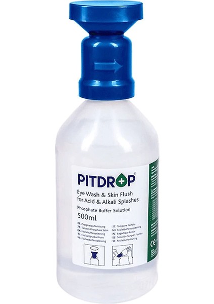 Pitdrop Kimyasal Göz Yıkama Solüsyonu (Duşu) 500 ml
