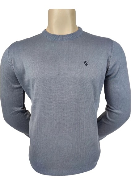 Erkek Kazak O Yaka Basıc