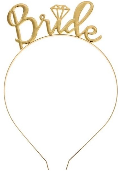 Bride Metal Gold Taç