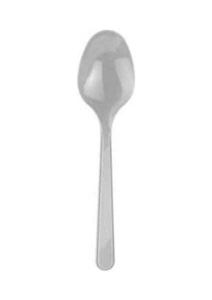 Gümüş Plastik Kaşık 24'lü