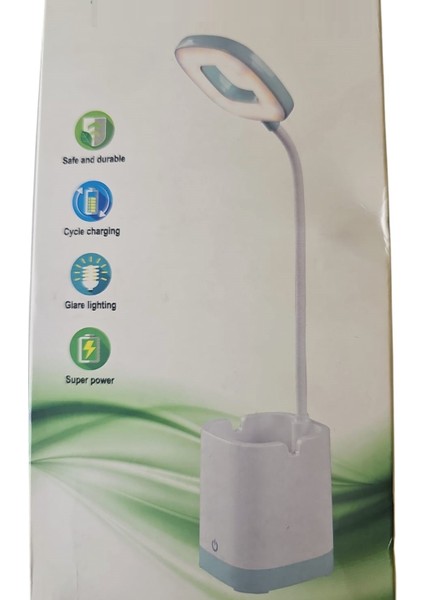 Kalemlikli Masa Lambası Mavi (Eye-Protection Özellikli)