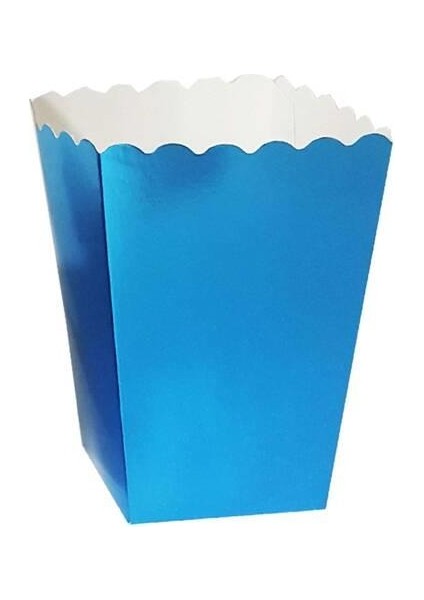 Metalik Mavi Mısır Kutusu 8'li