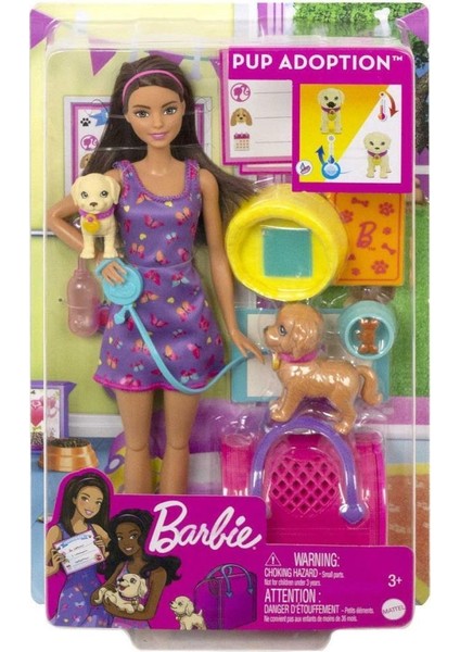 HKD86 Barbie ve Köpekçikleri Oyun Seti