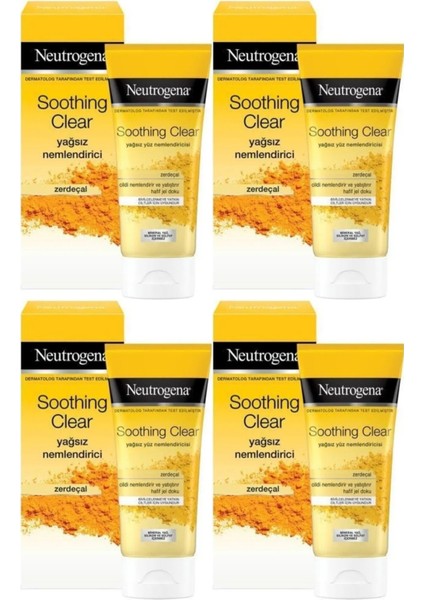 Soothing Clear Yağsız Nemlendirici 4'lü Set 75 ml