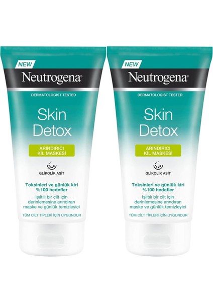 Skin Detox Arındırıcı Kil Maskesi 150ML (2 Li Set)