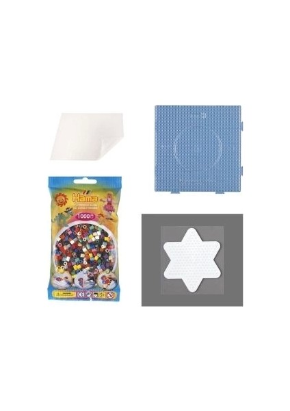 Ütülenen Boncuk 4 Lü Set (Orjinal Boncuk) HAMA4*1000