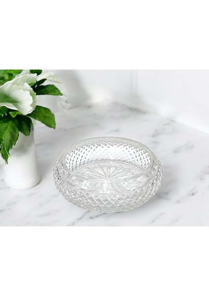 Kristal El Işçiliği Dekor Kesme Kase 16CM
