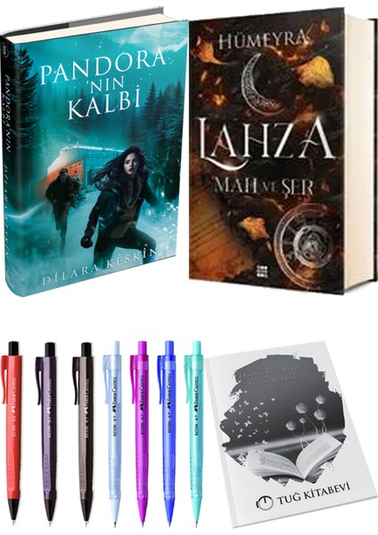 Lahza 1 Mah ve Şer Ciltli ve Ephesus Pandora'nın Kalbi 2 Ciltli Dilara Keskin 2'li Set + Hediyeli
