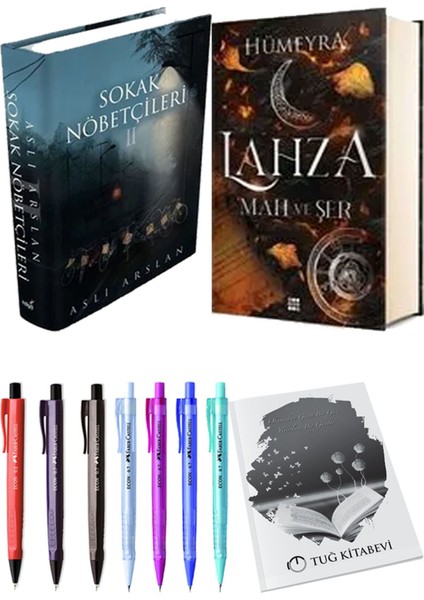 Lahza 1 Mah ve Şer Ciltli ve Sokak Nöbetçileri 2 Ciltli Aslı Arslan 2'li Set + Hediyeli