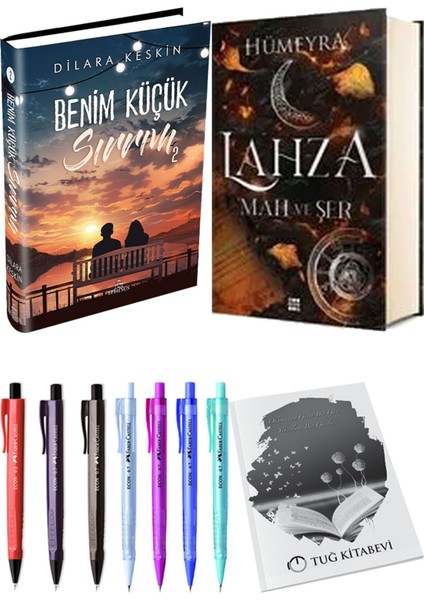 Lahza 1 Mah ve Şer Ciltli ve Ephesus Benim Küçük Sırrım 2 Ciltli Dilara Keskin 2'li Set + Hediyeli
