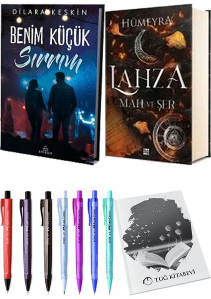 Lahza 1 Mah ve Şer Ciltli ve Ephesus Benim Küçük Sırrım 1 Ciltli Dilara Keskin 2'li Set + Hediyeli