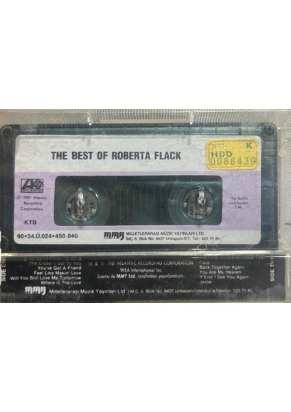 Roberta Flack – The Best Of Roberta Flack Killing Me Softly (Kaset)