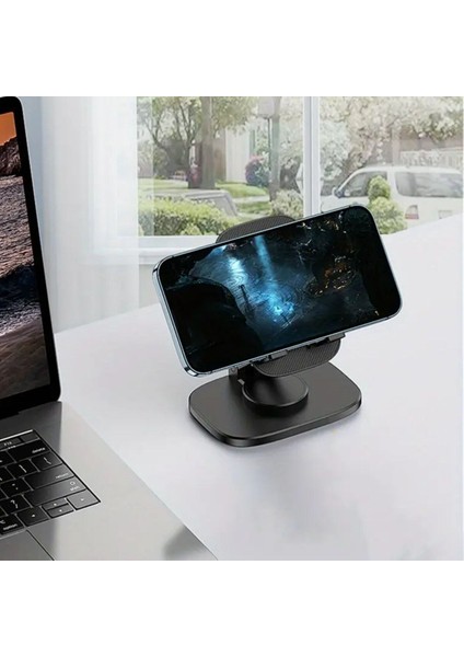 360 Döner Masaüstü Mobil Telefon Tutucu Standı (3791)