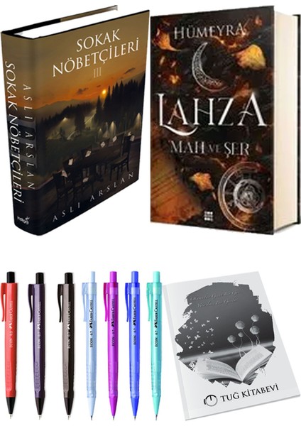 Lahza 1 Mah ve Şer Ciltli ve Sokak Nöbetçileri 3 Ciltli Aslı Arslan 2'li Set + Hediyeli