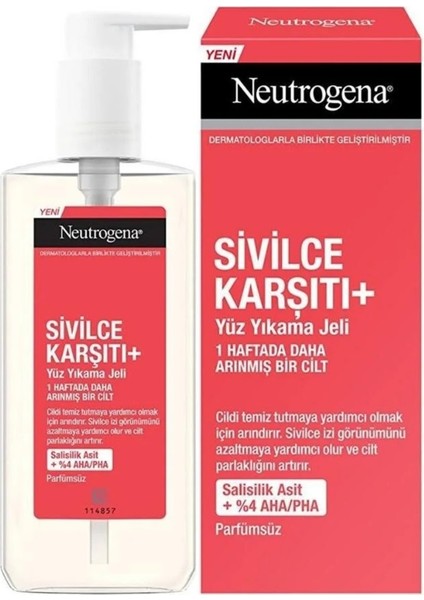 Düzensiz Cilt Tipleri İçin Yüz Yıkama Jeli 200 ml x 5 adet