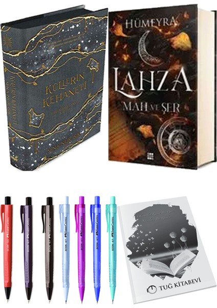 Lahza 1 Mah ve Şer Ciltli ve Küllerin Kehaneti 3 Ciltli Sena Nur Işık 2'li Set + Hediyeli