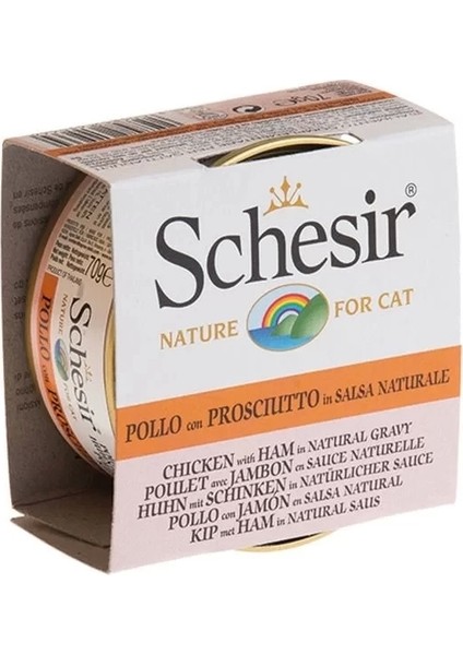 Populermarketim - Schesir Tavuk ve Karidesli Naturel Konserve Kedi Maması 70 gr