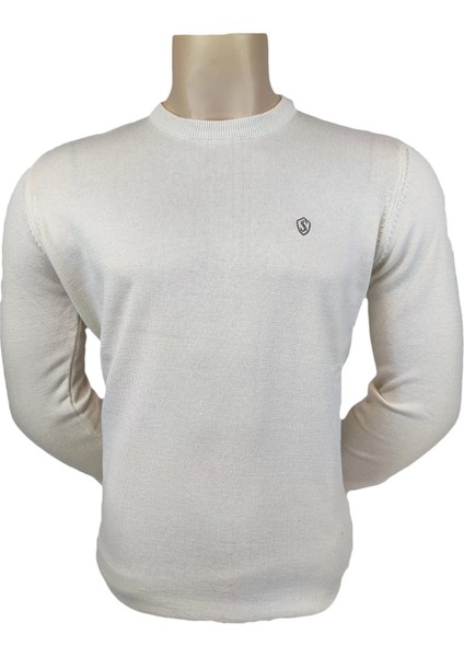 Erkek Kazak O Yaka Basıc