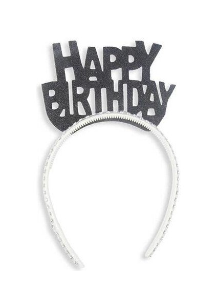 Happy Birthday Eva Taç Siyah