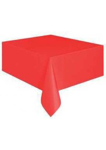 Kırmızı Plastik Masa Örtüsü 137X270CM