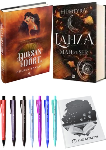 Lahza 1 Mah ve Şer Ciltli ve Doksan Artı Dört 2 Ciltli Gülben Sakar 2'li Set + Hediyeli