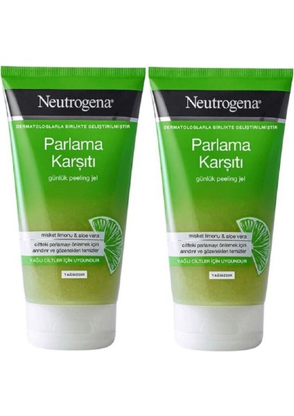 Parlama Karşıtı Yağsız Peeling Jel 150 ml x 2 adet