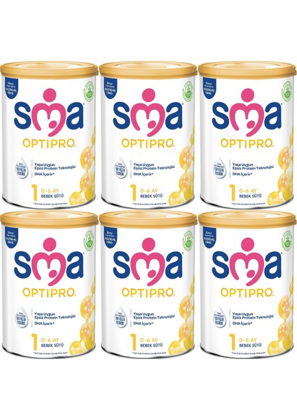 Optipro 800GR No:1 Bebek Sütü (0-6 Ay) (6 Lı Set)