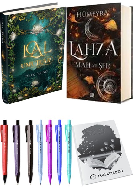 Lahza 1 Mah ve Şer Ciltli ve Ephesus Yayınları Lal Umutlar 1 Ciltli Dilek Tarıncı 2'li Set + Hediyeli
