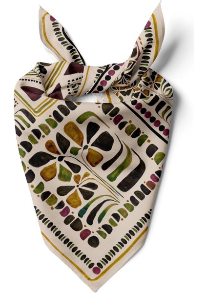 Pamuk Bandana Çiçek Desenli Dokuma Kumaş Kadınlar İçin Şık ve Dayanıklı Aksesuar