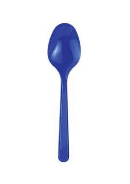 Lacivert Plastik Kaşık 24'lü