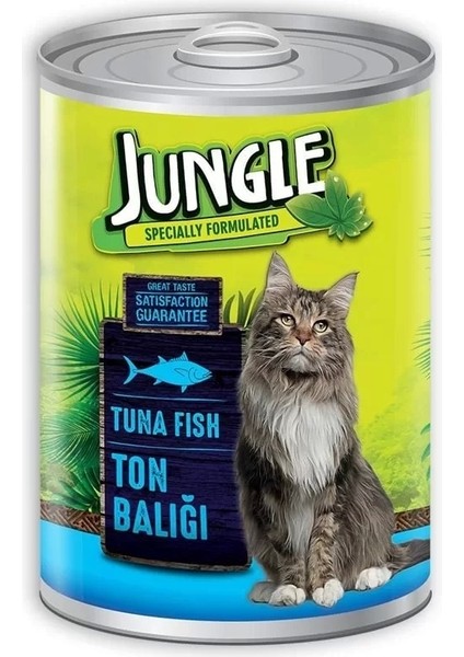 Populermarketim - Jungle Ton Balıklı Konserve Kedi Maması 415 gr