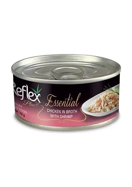 Populermarketim - Reflex Plus Tavuk ve Karidesli Yetişkin Konserve Kedi Maması 70 gr