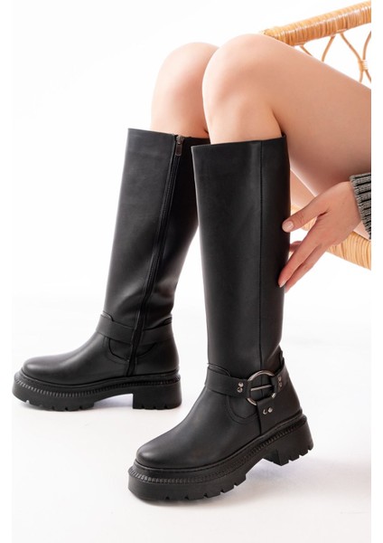 Siyah Fermuarlı Günlük Kadın ÇIZME236-3021BAYAN Çizme fiyatları