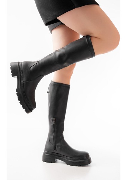 Siyah Fermuarlı Günlük Kadın ÇIZME236-2291BAYAN Çizme fırsatları