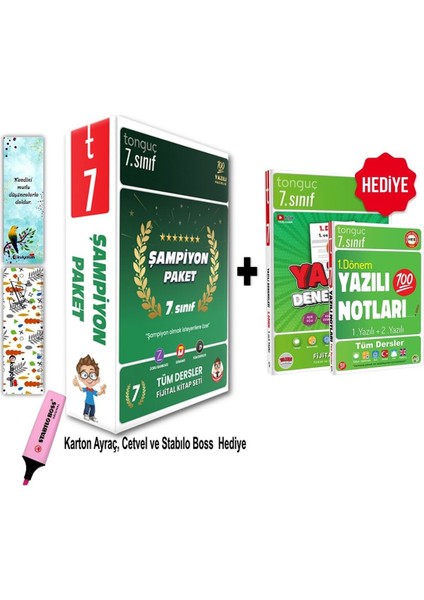 7. Sınıf Şampiyon Paketi ve Yazılı Fırsatı