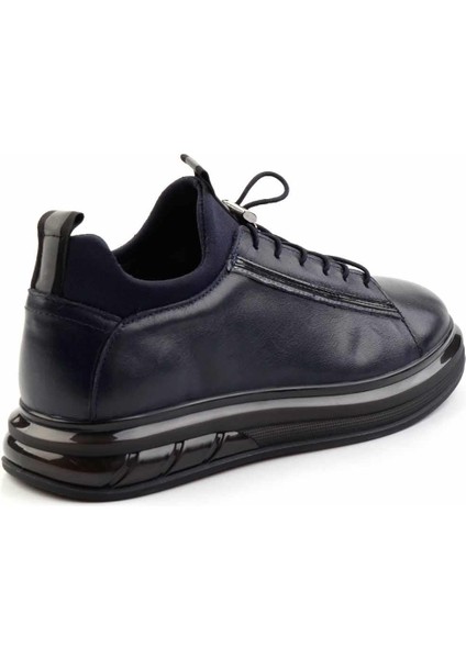 Lacivert Floter Deri Erkek Sneaker E01585756540 fırsatları