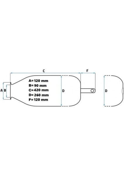 Hidrofor Genleşme Tank Membranı - Kulaklı Beyaz - 50 Lt