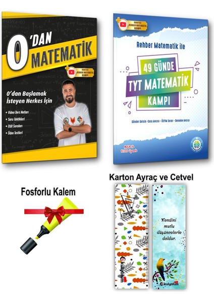 0’dan Matematik ve 49 Günde TYT Matematik Kampı - Kalem - Ayraç Seti