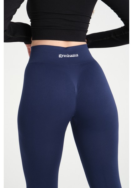 Kalçası Büzgülü Push Up Kalça Şekillendirici Tayt Seamless Fitness Yoga Yüksek Bel Spor Tayt