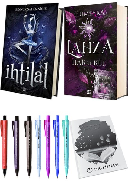 Lahza 2 Har ve Kül Ciltli ve İhtilal 1 Zelzele Ciltli Binnur Şafak Nigiz 2'li Set + Hediyeli