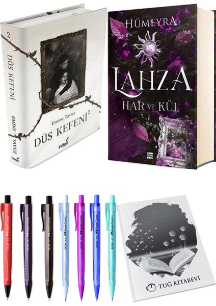 Lahza 2 Har ve Kül Ciltli ve Düş Kefeni 2 Ciltli Emine Tavuz 2'li Set + Hediyeli