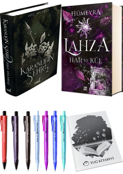 Lahza 2 Har ve Kül Ciltli ve Karanlığın Şehri 2 Ciltli Şule Avlamaz 2'li Set + Hediyeli