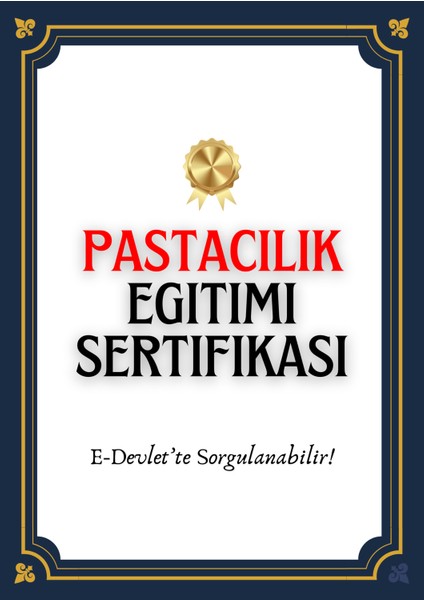 Eğitim Sepeti Online Pastacılık Eğitimi Sertifikası