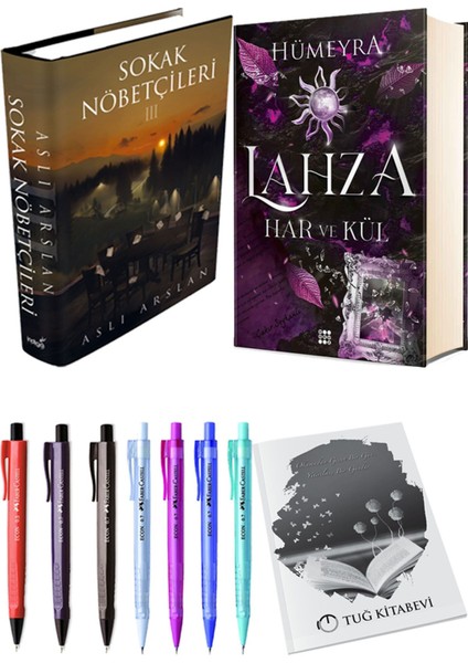 Lahza 2 Har ve Kül Ciltli ve Sokak Nöbetçileri 3 Ciltli Aslı Arslan 2'li Set + Hediyeli
