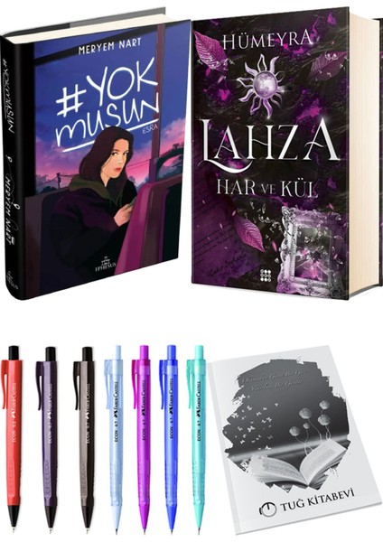 Lahza 2 Har ve Kül Ciltli ve Ephesus Yayınları Yokmusun Ciltli Meryem Nart 2'li Set + Hediyeli