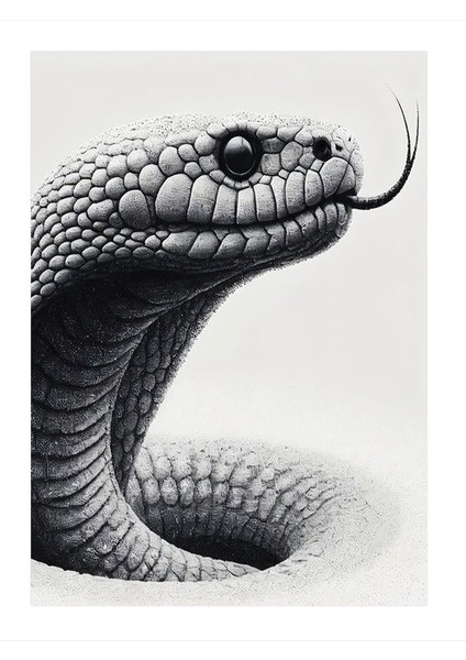 Kobra Yılanı Mdf Tablo 35cm X50cm
