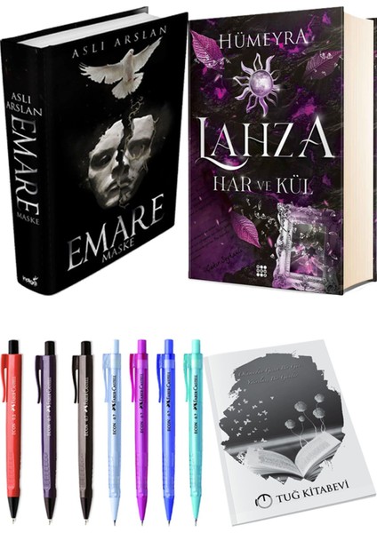 Lahza 2 Har ve Kül Ciltli ve Emare Maske Ciltli Aslı Arslan 2'li Set + Hediyeli