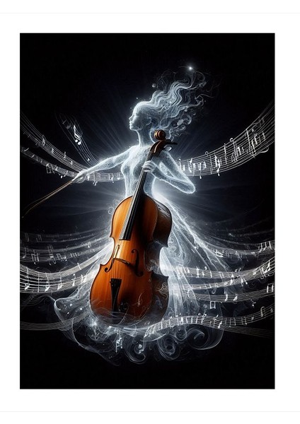 Notaların Dansı Art Mdf Poster 35cm X50cm