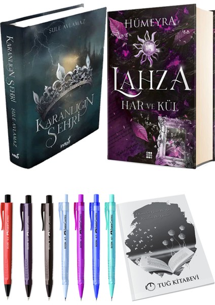 Lahza 2 Har ve Kül Ciltli ve Karanlığın Şehri 1 Ciltli Şule Avlamaz 2'li Set + Hediyeli