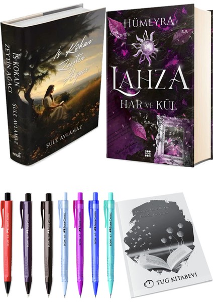 Lahza 2 Har ve Kül Ciltli ve İs Kokan Zeytin Ağacı Ciltli Şule Avlamaz 2'li Set + Hediyeli